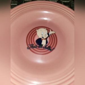 LOONEY TUNES FIESTAWARE WARNER BROS 9" Soup Bowl 1998 PORKY PIG